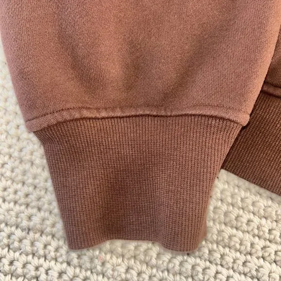 Lululemon Scuba Oversized Hoodie Women's XL/XXL Brown 1/2 Zip Cropped Active - Picture 9 of 13